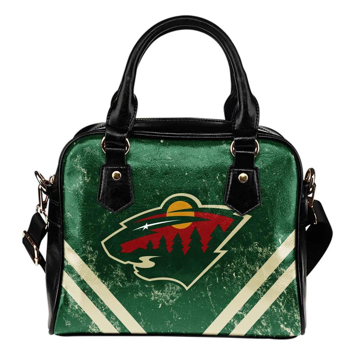 Couple Curves Light Good Logo Minnesota Wild Shoulder Handbags Sb0801