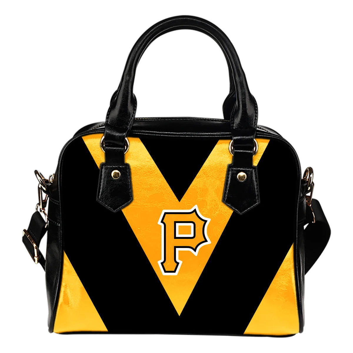Triangle Double Separate Colour Pittsburgh Pirates Shoulder Handbags Sb0801