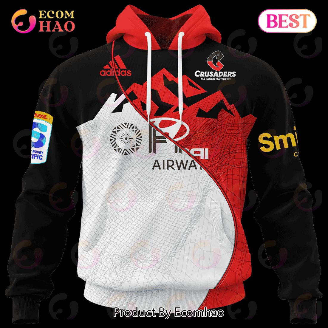 Crusaders Super Rugby Mix Jerseys 2023 Personalized 3D Hoodie, Zip Hoodie, Man - Women, Warm, Premium Quality HZ0501