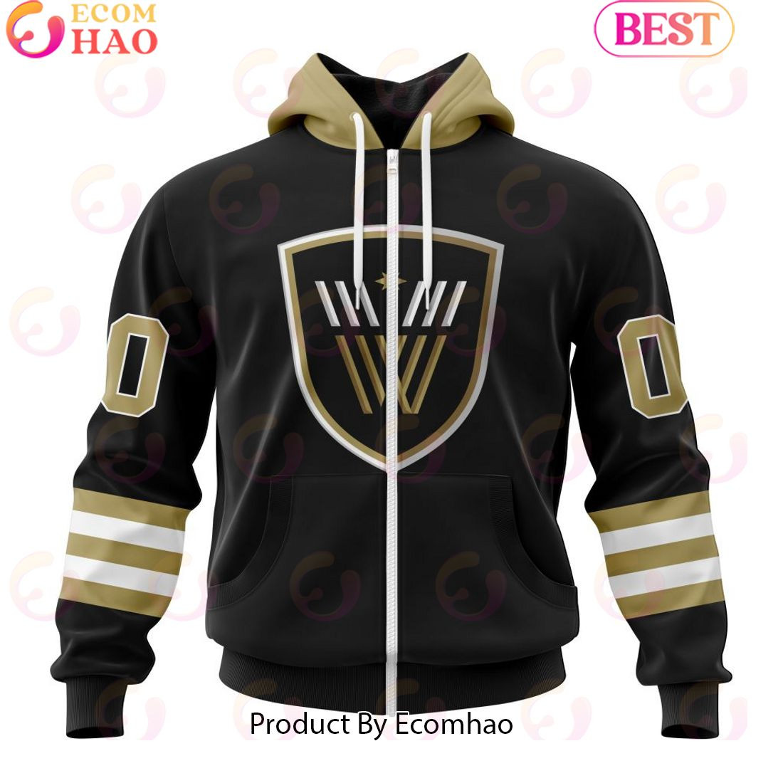 Custom Vancouver Warriors Jersey Personalized Letters Number Hoodie, Zip Hoodie, Man - Women, Warm, Premium Quality HZ0501