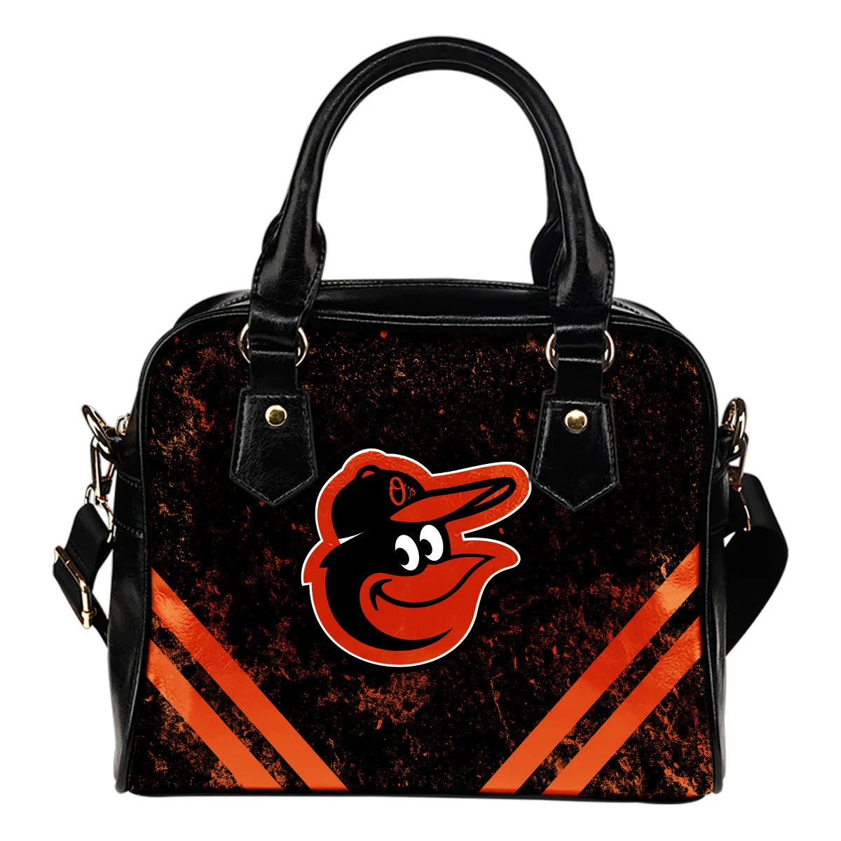 Couple Curves Light Good Logo Baltimore Orioles Shoulder Handbags Sb0801