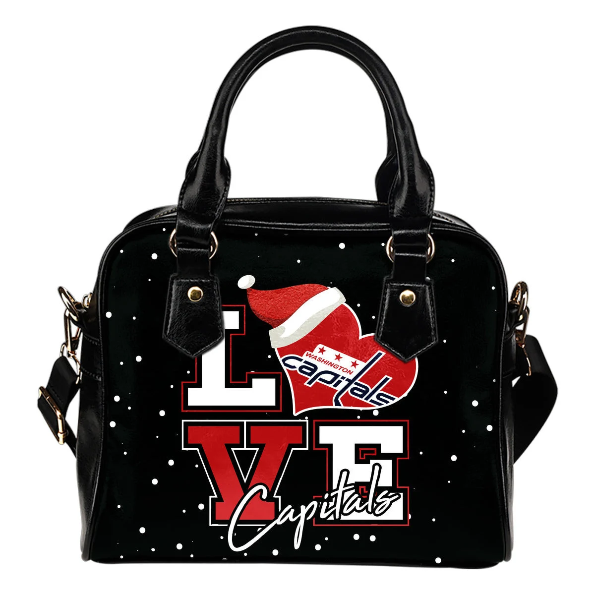 Love Word Christmas Sweet Washington Capitals Shoulder Handbags Sb0801