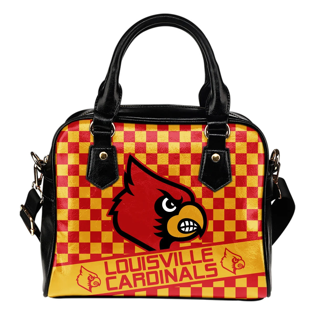 Different Fabulous Banner Louisville Cardinals Shoulder Handbags Sb0801