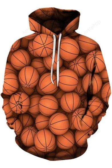 Basketball Pattern 3D All Print Hoodie, Zip- Up Hoodie HZ0501