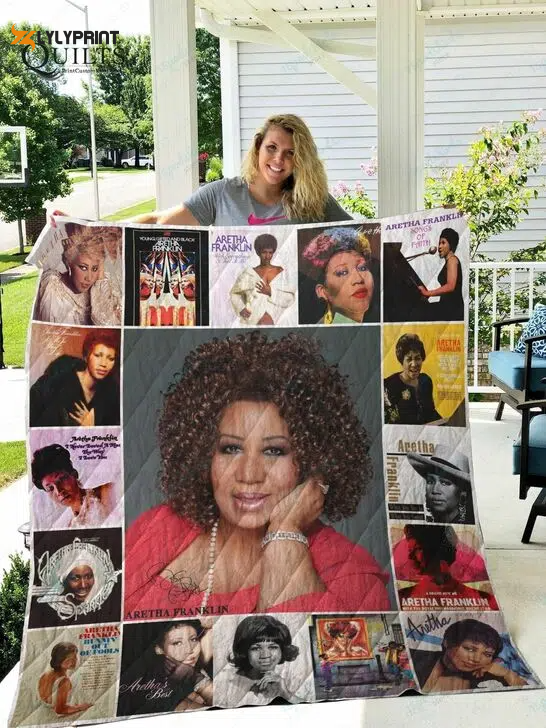 Aretha Franklin 1 Quilt Blanket For Fans Home Decor Gift , Soft Quilt, King Size, All Season Cozy Quilt QB0901