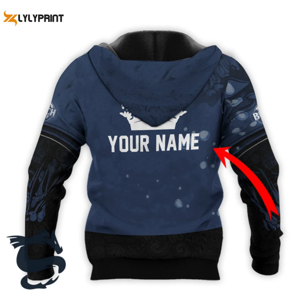 Personalized Busch Light Deer Skull With Mushrooms Hoodie & Zip Hoodie HZ0501