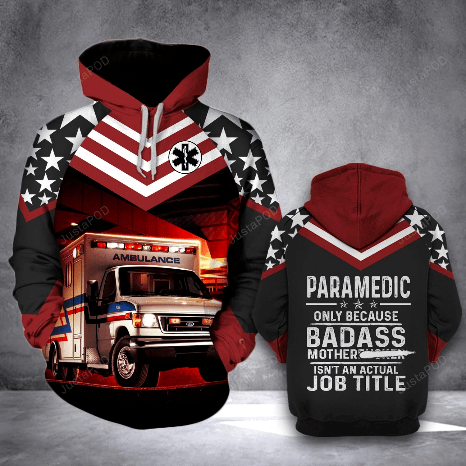 Paramedic 3D All Over Printed Hoodie, Zip- Up Hoodie HZ0501