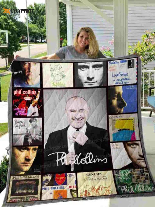 Phil Collins 2 Quilt Blanket For Fans Home Decor Gift , Soft Quilt, King Size, All Season Cozy Quilt QB0901
