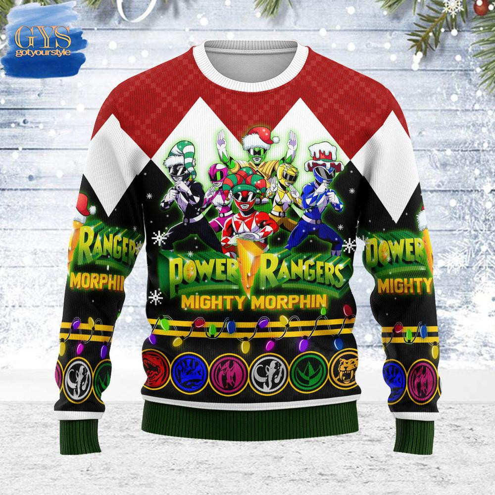 Merry Christmas HoHo Power Rangers MM Unisex Sweater , Cozy Soft Unisex Pullover SW0601