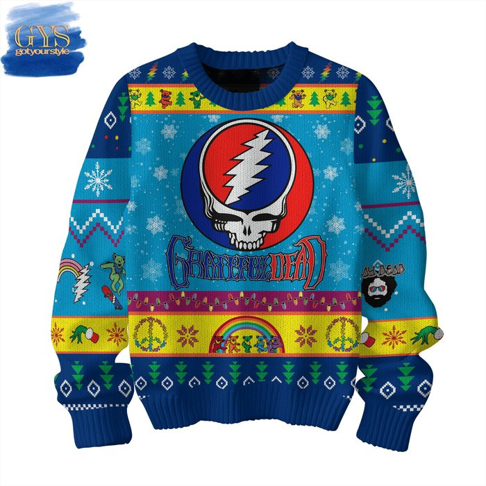 Grateful Dead The Doo Dah Man Ugly Sweater , Cozy Soft Unisex Pullover SW0601
