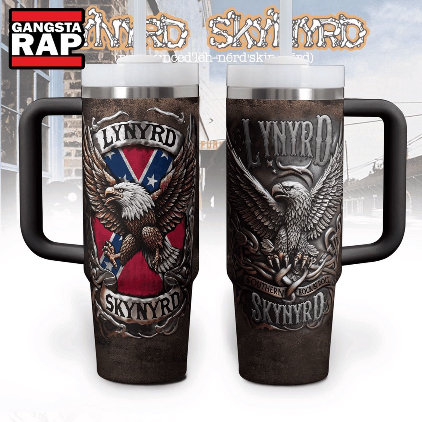 Rock Out with Lynyrd Skynyrd 40oz Stanley Tumbler - Perfect for Music Lovers 0501TB40
