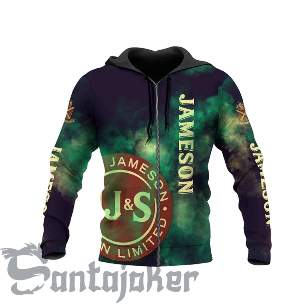 Jameson Whiskey Colorful Smoke Hoodie & Zip Hoodie HZ0501