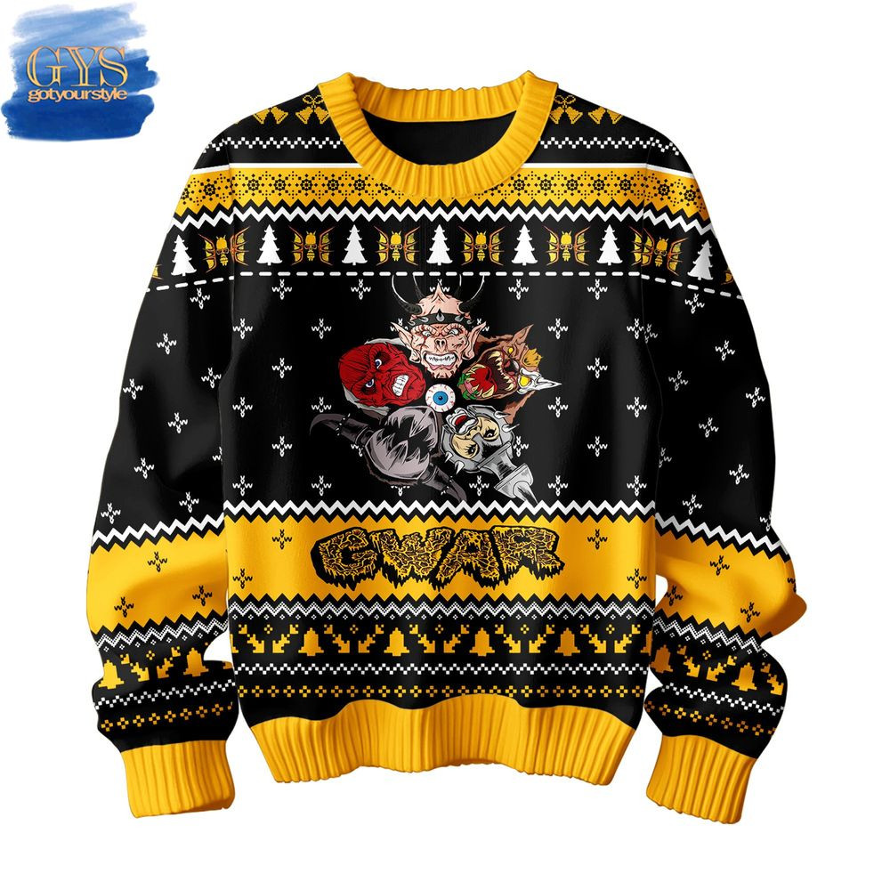 Gwar Band Limited Edition Ugly Christmas Sweater , Cozy Soft Unisex Pullover SW0601