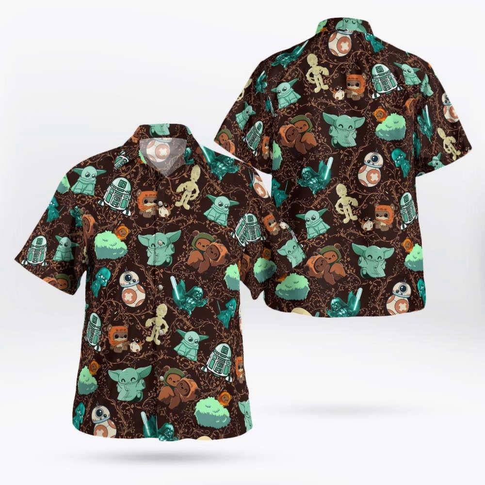 Babay Yoda Star Wars Hawaii Shirt Summer 2023 Hot Vintage HW0601