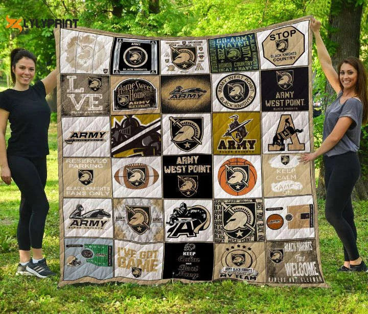 Army Black Knights 1 Quilt Blanket For Fans Home Decor Gift , Soft Quilt, King Size, All Season Cozy Quilt QB0901