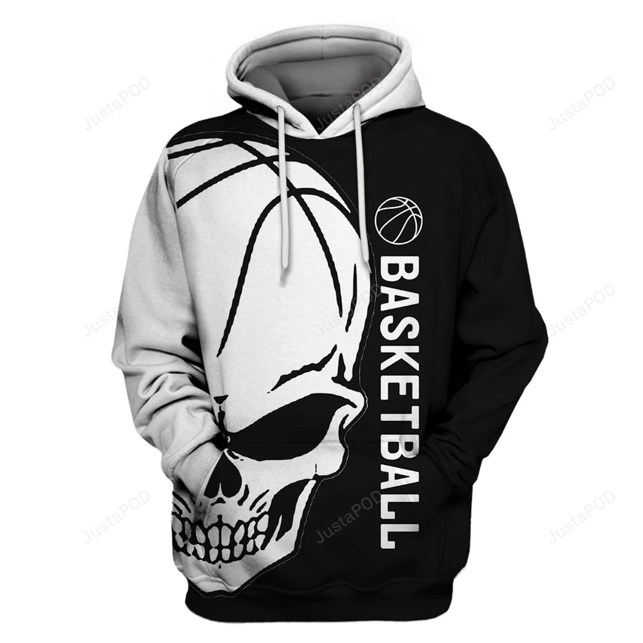Basketball Skull 3D All Print Hoodie, Zip- Up Hoodie HZ0501