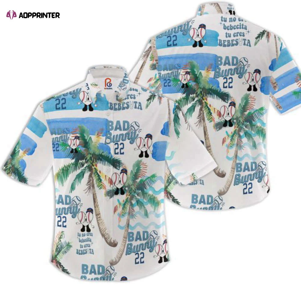 Bad Bunny Un Verano Sin Ti, Dodger Hawaiian Shirt HW0601