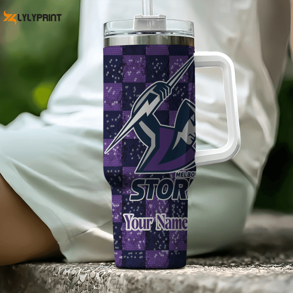 Melbourne Storm NRL Personalized Stanley Tumbler 40oz 0501TB40