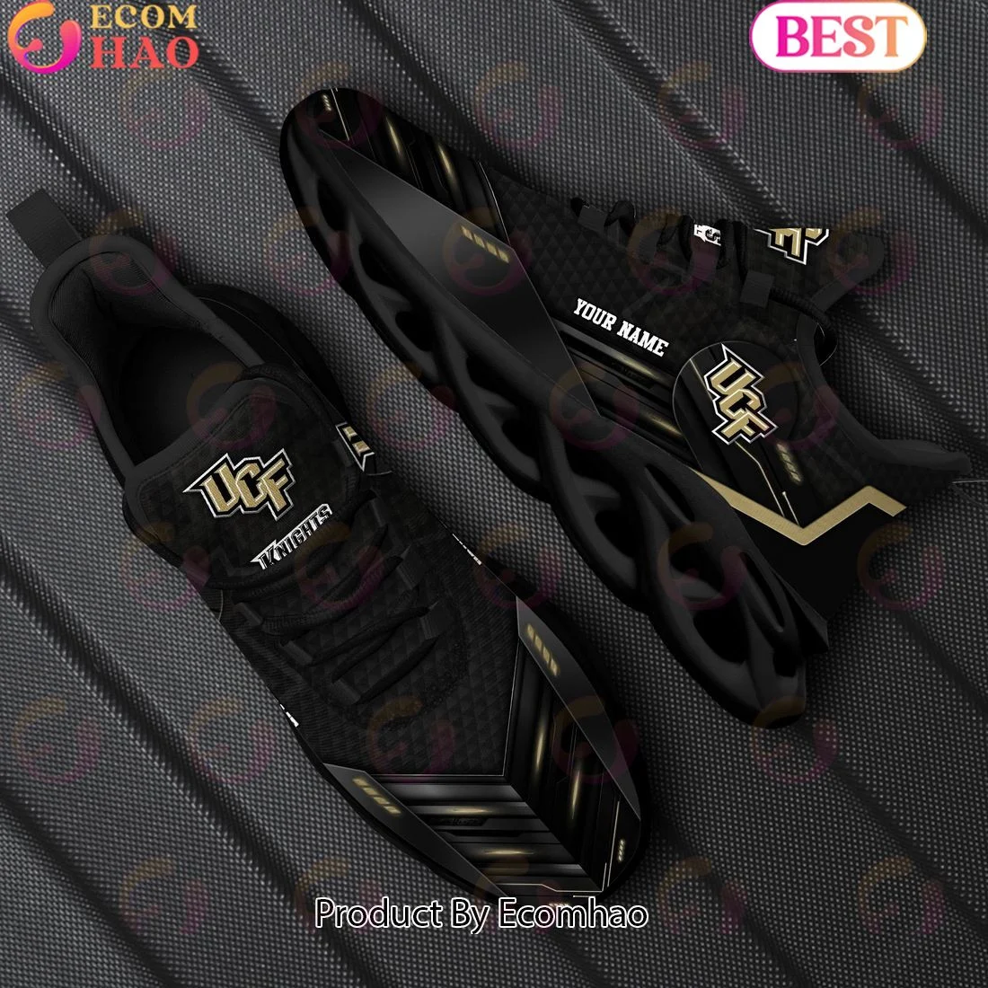 UCF Knights Team Black Clunky Max Soul Shoes Sneakers Custom Your Name  Unisex sneakers MS0601