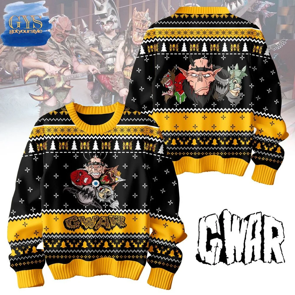 Gwar Band Limited Edition Ugly Christmas Sweater , Cozy Soft Unisex Pullover SW0601