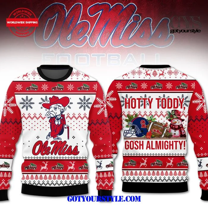 Ole Miss Hotty Toddy Christmas Is Coming Sweater , Cozy Soft Unisex Pullover SW0601