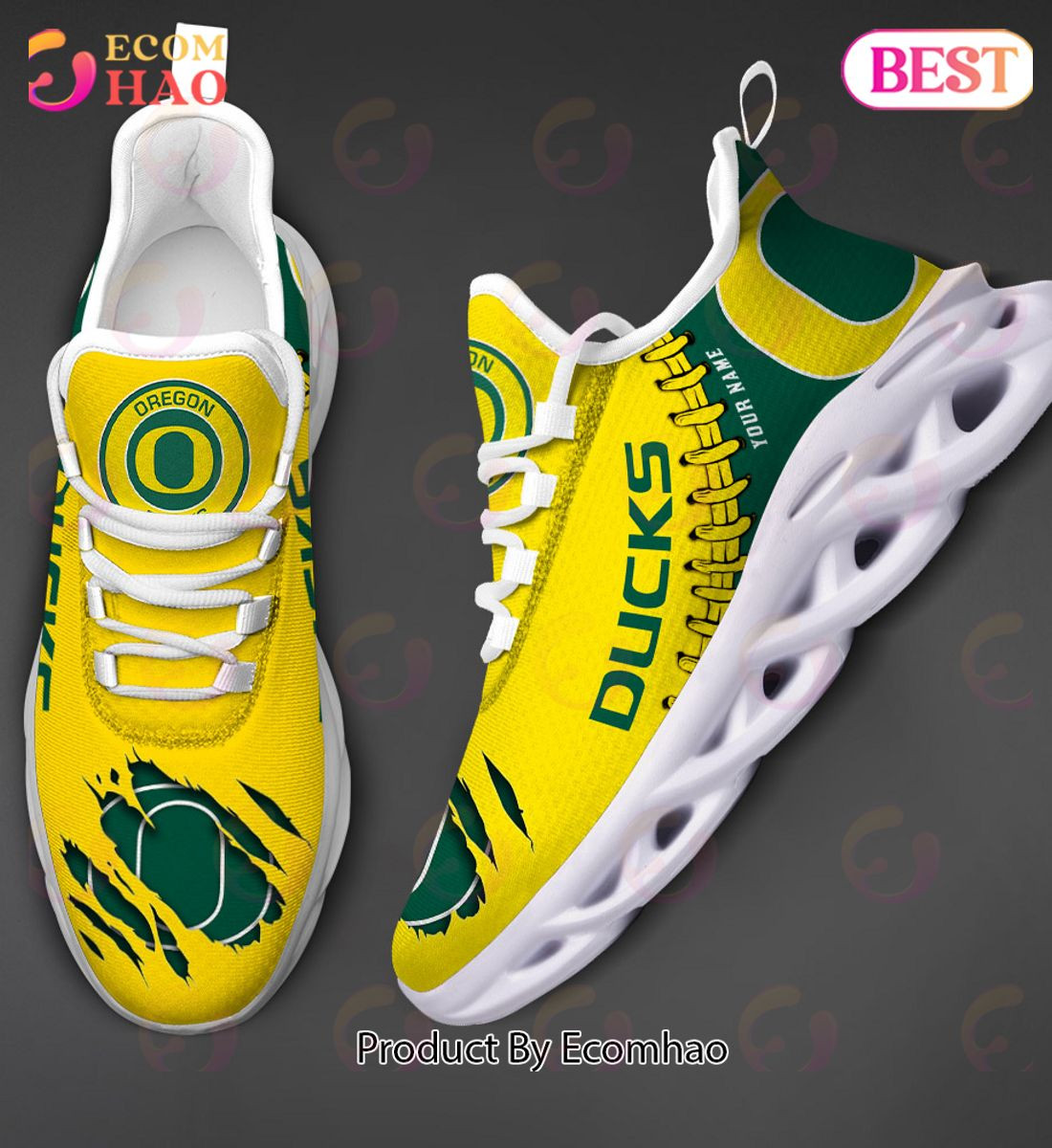Oregon Ducks Max Soul Shoes Custom Name  Unisex sneakers MS0601