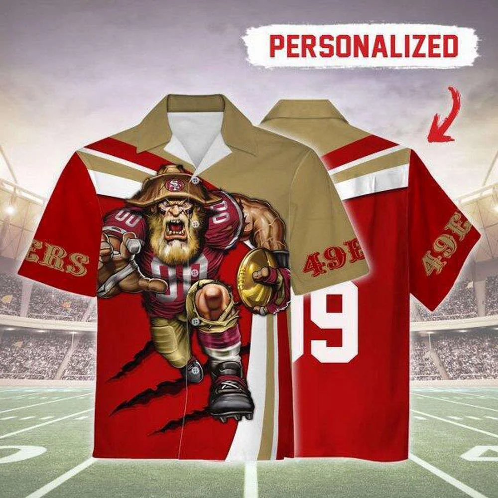 Personalized Unisex Hawaiian Shirt San Francisco 49Ers Football Team 3D Apparel For Men Women HW0601
