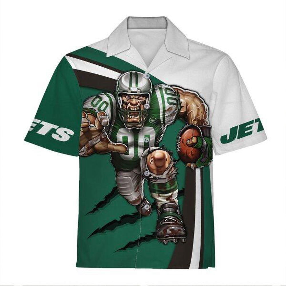 Personalized Unisex Hawaiian Shirt New York Jets Football Team 3D Apparel For Men Women HW0601