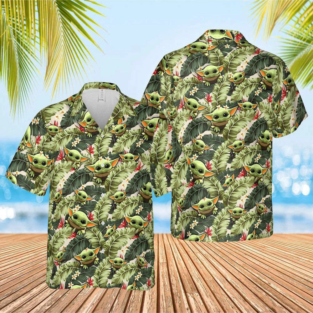 Baby Yoda Hawaiian Shirt, Gift For Men And Women HW0601