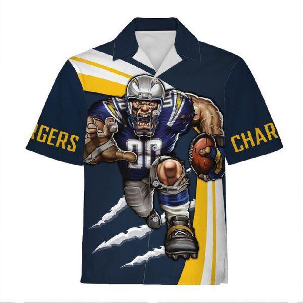 Personalized Unisex Hawaiian Shirt Los Angeles Chargers Football Team 3D Apparel For Men Women HW0601